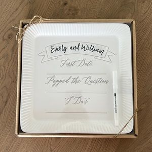 Mud Pie Customizable Wedding Plate